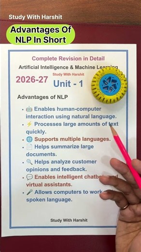 Advantages of NLP Explained in Easy Language 🤖 | BBC501 Part 19 | AI & ML | AKTU BCA 2026–27