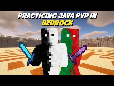 Practicing Java PvP In Bedrock