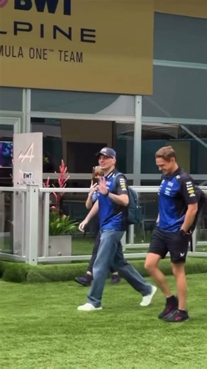 Max Verstappen arrives with police escort in Miami Paddock #F11 #Formula1