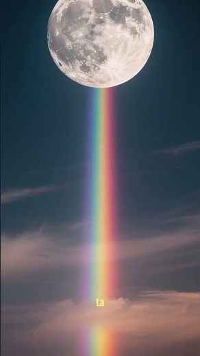 El arcoíris que aparece de noche #curiosidades