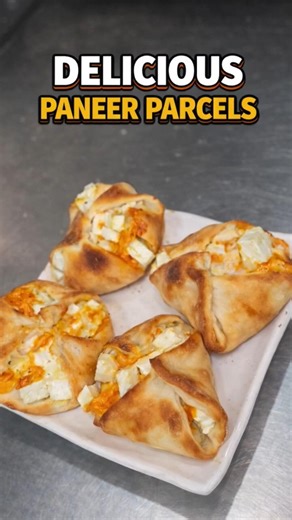 Crispy Paneer Parcel 😍 | Easy Snack Recipe #foodshorts #paneerrecipe #paneerlovers