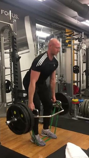 Trap Bar Deadlift with Bands