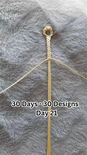Make Bracelet with Thread || Day 21 #diy #shortsfeed #handmade #bracelet #shorts