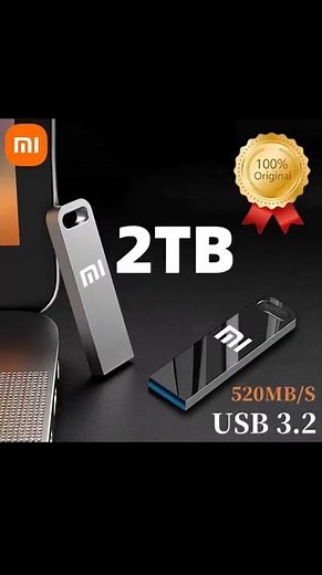 Xiaomi 2TB USB 3.2 Flash Drive High Speed Metal U Disk TypeC Memory Stick.