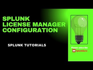 Splunk License Manager Configuration