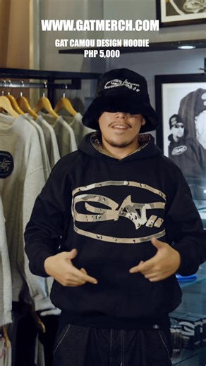 Blending in was never the plan. Rocking the new GAT Camou Hoodie loud, laid-back, and built for real ones. Available in-store at 10A Matimyas St. Quezon City or online at www.gatmerch.com | GAT