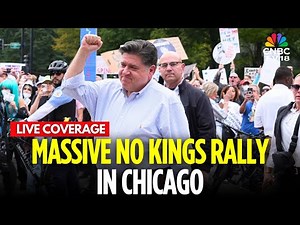 NO KINGS Rally LIVE: Thousands Gather To Protest Trump At Chicago’s No Kings Rally Downtown | N18G