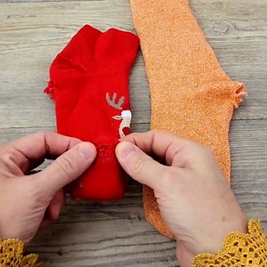 patch making with old torn socks | Sewing Tricks