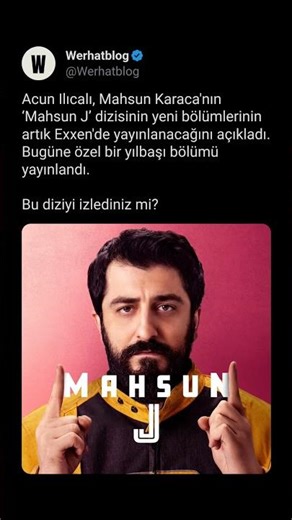 Acun Ilıcalı announced that new episodes of Mahsun Karaca's series 'Mahsun J' will now be availab...