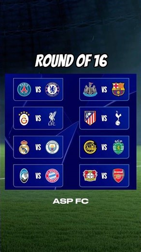 I simulated the Champions League Round of 16 on FC 26!