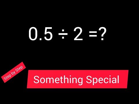 0.5 Divided by 2 ||0.5 ÷2 ||How do you divide 0.5 by 2 step by step?||Long Division