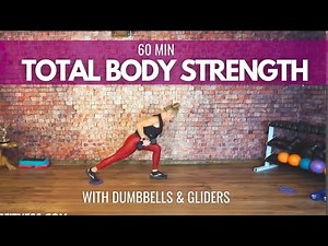 High-Energy Dumbbell & Glider Workout: Full Body Challenge with Exciting Variations!