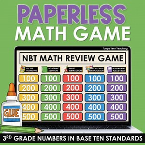 3rd Grade Math Game Place Value Math Test Prep