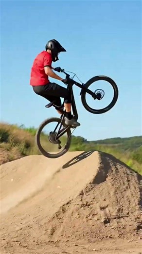 One jump… one crash 💥🚴