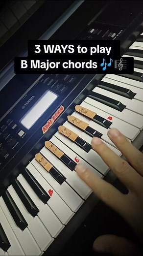 3 WAYS to play B Major chords for beginners #piano #pianotutorial #easy