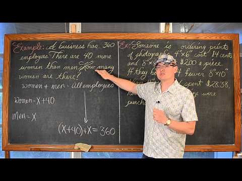 Translating Word Problems into Equations 6 Examples