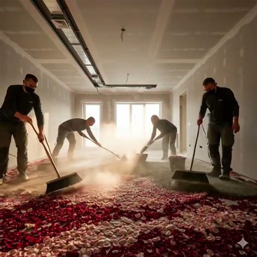 Rose Garden Carpet Layout under Transparent Epoxy #design #interiordesign