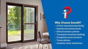 Best uPVC Window and Door manufactures in India.Features of our uPVC doors & windows profiles: Sound Proof, Lead Free, Strong, Secure,Weather Resistant, Self Extinguisher and eco-friendly friendly. For more details visit www.encraft.in and contact us 91 11-40922210 #Encraft #upvc #SoundProof #LeadFree #Strong & #Secure #WeatherResistant #SelfExtinguisher #upvcwindowdsanddoors #upvcdoors #EncraftaIndiaPvtLtd #upvcwindows #upvcdoors #bestupvcdoorsmanufaturesindia #manufacturer | Encraft UPVC & Alu