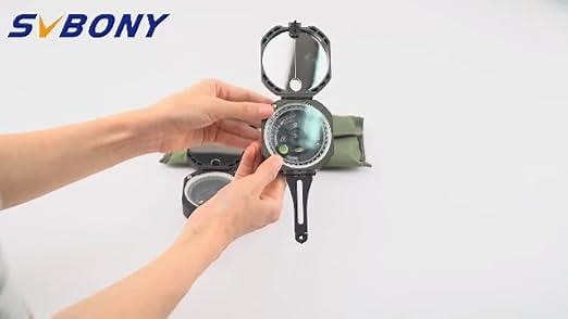 SVBONY Military Compass Pocket Transit Multifunction Compass
