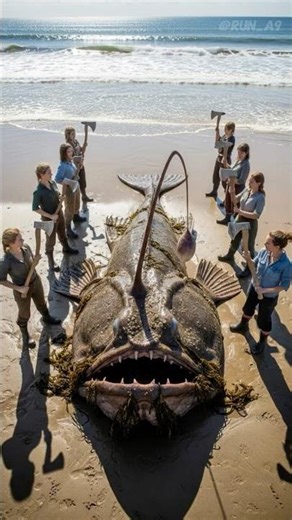 What Did This Monster-Like Fish Swallow?｜この怪物のような魚は何を飲み込んだのか？｜이 괴물 같은 물고기가 삼킨 것은 무엇인가? #anglerfish
