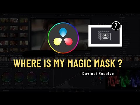 Why Magic Mask Button is Not Showing in My Davinci Resolve ?