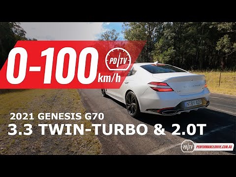 2021 Genesis G70 (3.3T & 2.0T) 0-100km/h & engine sound