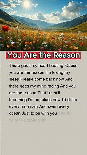 Learn English with “You Are The Reason” – Song Analysis & Pronunciation