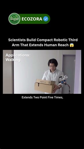 This Wearable Third Arm Extends Your Body Instantly #robotics #innovation #shorts