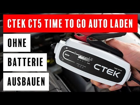 Charging a car battery with a charger without removal - CTEK CT5 TIME TO GO - 8 easy steps