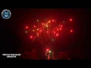 100 SHOT MULTI COLOR CROSSETTES TO THUNDER - PRO11147 (Pyro Demon Pro Line)