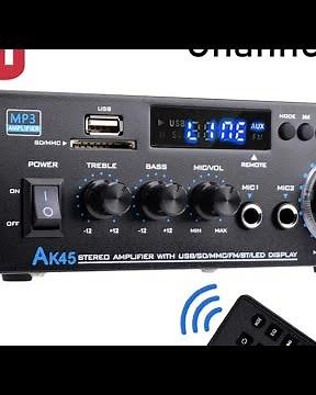 Woopker AK45 HiFi Digital Amplifier Max Power 90Wx2 Channel 2.0 Bluetooth Surround Sound AMP Speaker