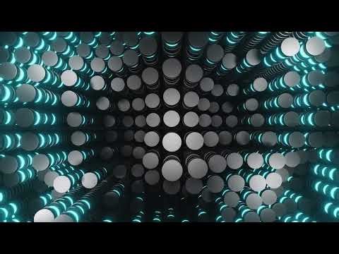 Abstract Spiral Tunnel Glowing Magical Particles VJ Loops