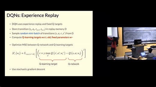Lecture 6 Function approximation in prediction and control, Deep Q-learning