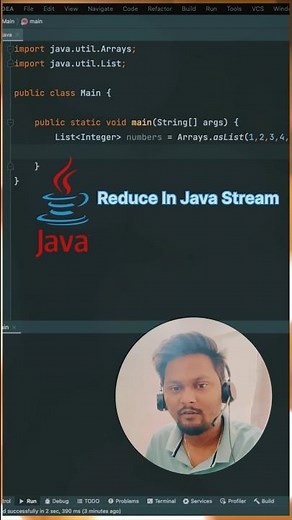 Reduce in Java Stream Api #java #javaprogramming #code #programming #coding