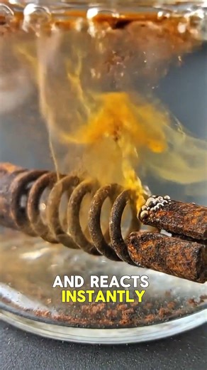 Extreme Rust Removal on Spring Pin | Satisfying Acid Reaction Macro 4K