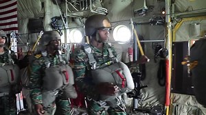 2.4K views · 210 reactions | Pick one. A. Would you rather do a Military freefall jump, pre-breathing for an hour, night full Combat Equipment from 34,999 or B. Static Line Jump with the Batt boys from 800 AGL / Above Ground Level onto the runway and you're the first off the ramp chasing the bike bundle. | Special Warfare Airmen | Facebook