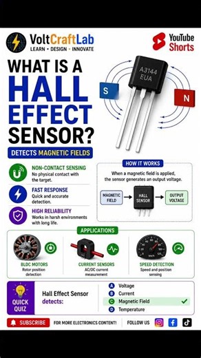 ⚡ What is a Hall Effect Sensor? Explained
