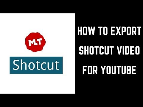 How to Export Shotcut Video for YouTube