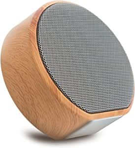 Retro BT Speaker, Portable Wireless Speakers with HD Surround Sound & Rich Stereo Bass & IPX4 Waterproof, TWS Mini Wood Grain Subwoofer, Perfect Small Size, Vintage BT Radio for Home Office (Black)