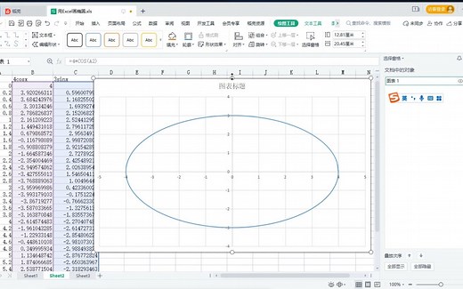 用Excel画椭圆