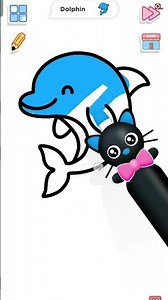 How to Draw a Dolphin 🐬 | Easy Step by Step Drawing