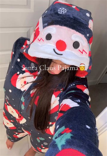 Disfruta la magia navideña con este Unisex Santa Onesie Pajama 🎅✨. Suave, cómodo y festivo, perfecto para compartir en familia en Navidad. #christmas #SantaStyle #PajamaSeason #FamilyLook #HolidayVibes