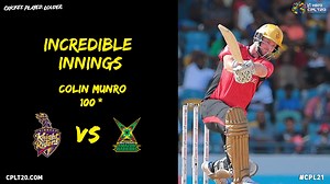 155K views · 42 shares | Amazing scenes at the Queens Park Oval as Colin Munro picks up his first ever T20 100!!! #CPL21 #CPLIncredibleInnings #CricketPlayedLouder #ColinMunro | CPL T20 | Facebook