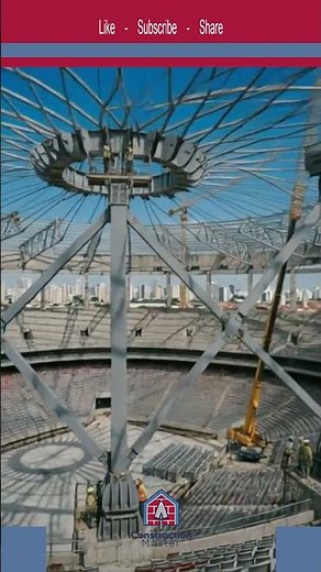 Stadium Roof Installation 🏟️ | Massive Engineering Project | Stadium Construction Transformation