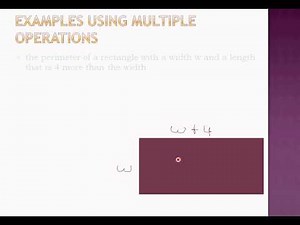 Equations and Expressions - Translating Words into Math Symbols