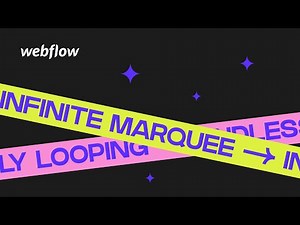Infinite Marquee (Endlessly Looping) Content in Webflow Tutorial
