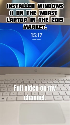 Installed windows 11 on the HP stream 11 Ah0xx