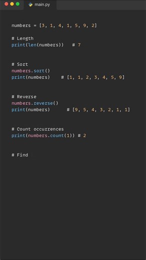 Very Useful 6 Python List methods.