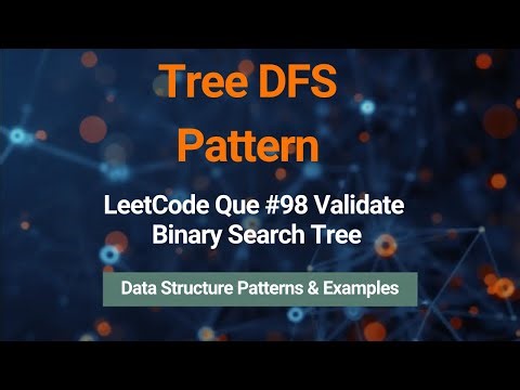Validate Binary Search Tree | Tree DFS Pattern | LeetCode 98 | Coding Interview Question
