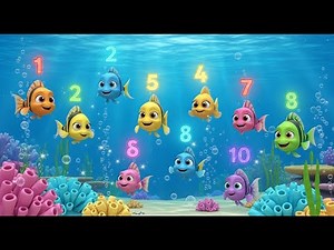 Counting Little Fish in the Clear Blue Sea 🐟🌊 | Learn Numbers 1–10 | Preschool Counting Video